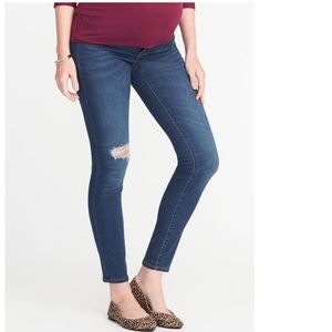 Old Navy Maternity Side Panel Rockstar Jeans